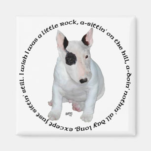 Bull Terrier Puppy Ditties Magnet