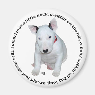 Bull Terrier Puppy Ditties Magnet
