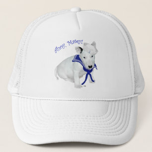 Bull Terrier Puppy Sailor Trucker Hat