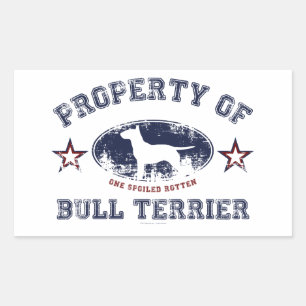 Bull Terrier Rectangular Sticker