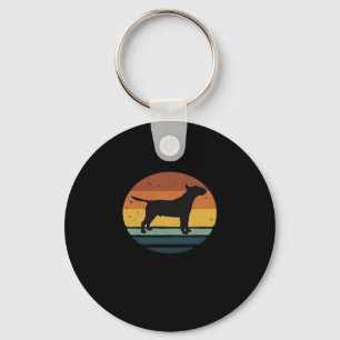 Bull Terrier Retro Vintage Classic T-Shirt Key Ring