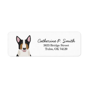 Bull Terrier Return Address Label