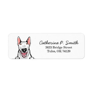 Bull Terrier Return Address Return Address Label
