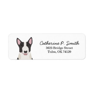 Bull Terrier Return Address Return Address Label