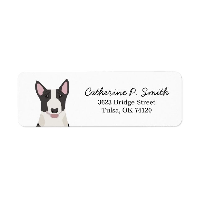 Bull Terrier Return Address Return Address Label (Front)