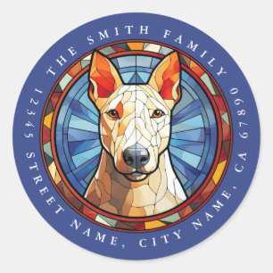 Bull Terrier Round Stickers