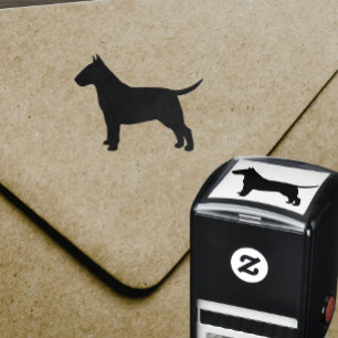 Bull Terrier Silhouette Self-inking Stamp