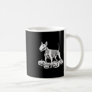 Bull Terrier Skeleton Birthday Halloween Mens Wome Coffee Mug