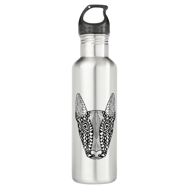 Bull Terrier Sketch 710 Ml Water Bottle (Front)