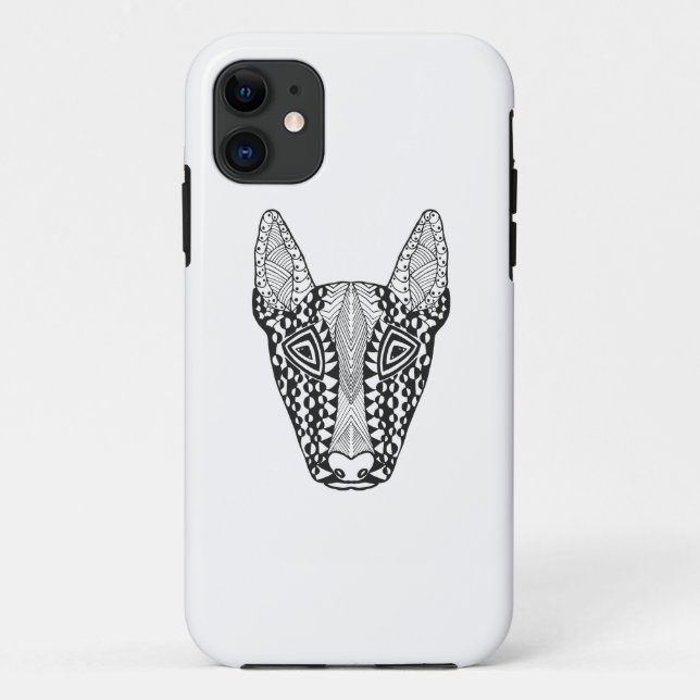 Bull Terrier Sketch Case-Mate iPhone Case (Back)