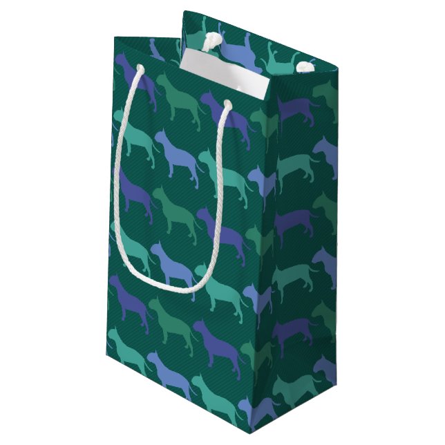 Bull Terrier Small Gift Bag (Back Angled)