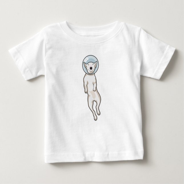 Bull Terrier Space Baby T-Shirt (Front)