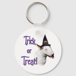 Bull Terrier Trick Key Ring