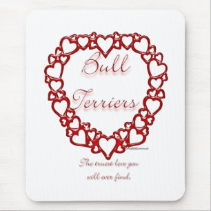 Bull Terrier True Love Mouse Pad