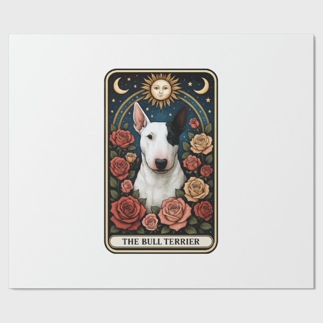 Bull Terrier Wrapping Paper (Flat)