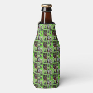 Bull Terriers In A Photo Collage, Bottle Cooler