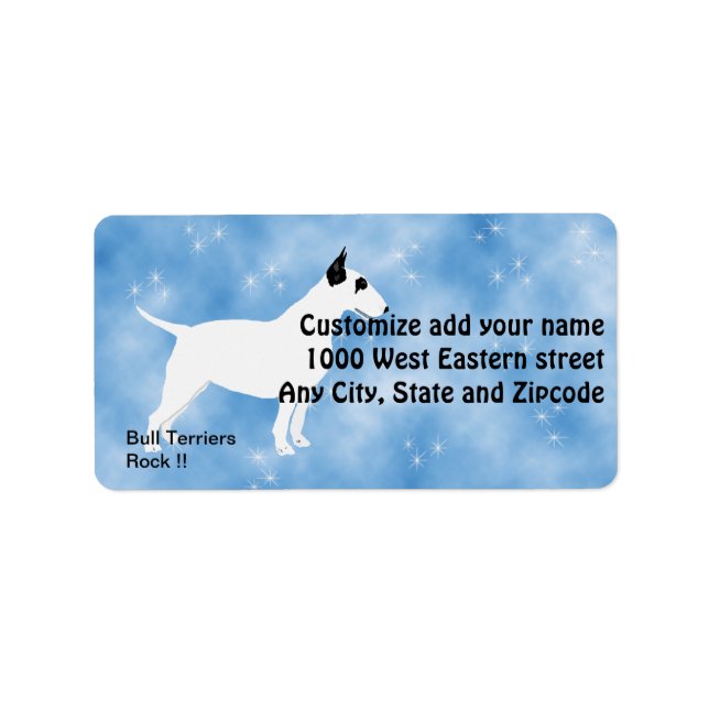 Bull Terriers Rock !! Label (Front)