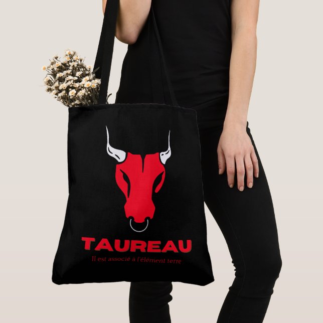Bull Tote Bag (Close Up)