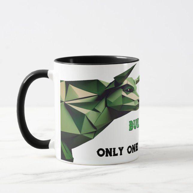 Bull vs. Bear Market Struggle Mug for Traders (Left)
