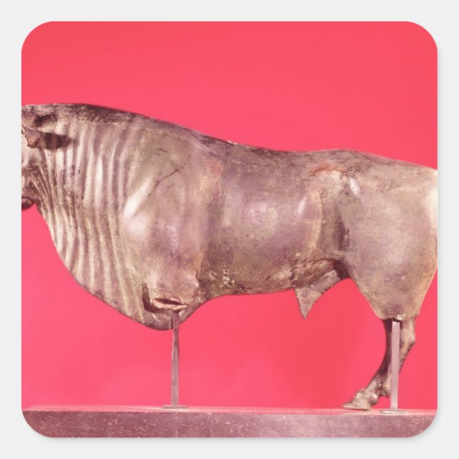 Bull with three horns, from Avrigney Square Sticker (Front)