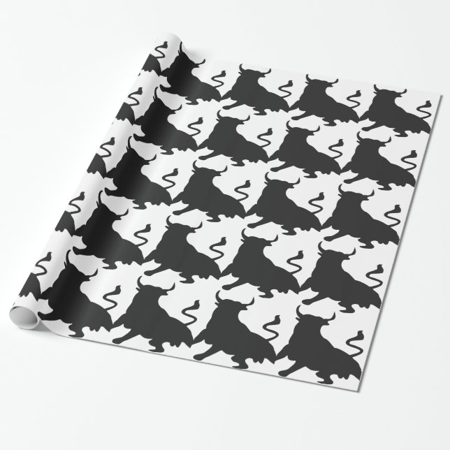 Bull Wrapping Paper (Unrolled)