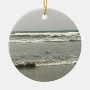 Bullards Beach State Park, Bandon, Oregon Ceramic Ornament