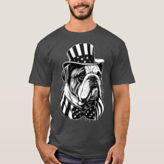 Bulldog 4th of July 7 T-Shirt