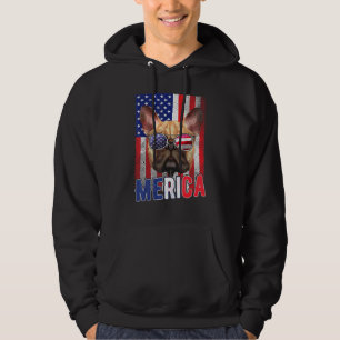 Bulldog 4th Of July Boys Kids Sunglasses Usa Puppy Hoodie