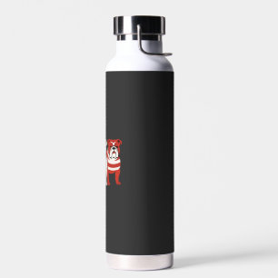 Bulldog 4th of July Dog Lover Men women USA Flag Water Bottle