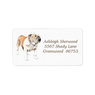 Bulldog Address Label