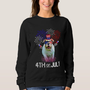 Bulldog American Flag 4th Of July Independence Day Sweatshirt