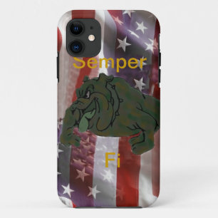 Bulldog American Flag I Phone 5 Case