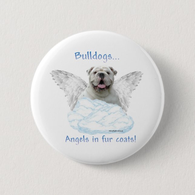 Bulldog Angel - Button (Front)