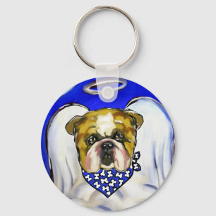 Bulldog Angel Key Ring