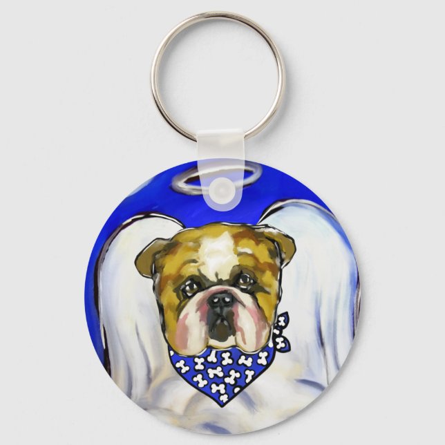 Bulldog Angel Key Ring (Front)