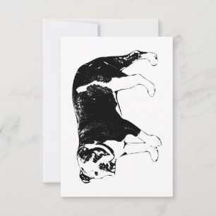 Bulldog Appreciation, Artistic Kindness Thank You Card