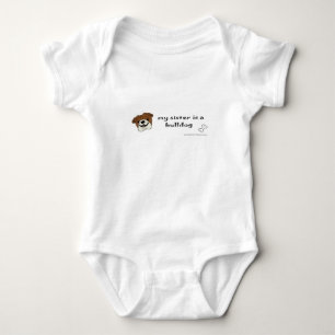 bulldog baby bodysuit