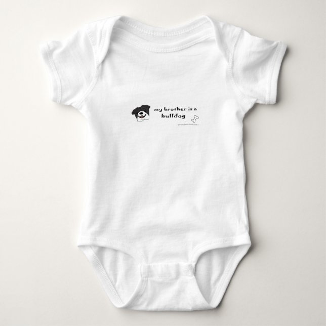 bulldog baby bodysuit (Front)
