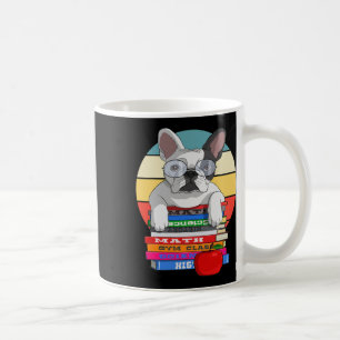 Bulldog Back To School Bookworm Dog Coffee Mug