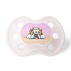 Bulldog Being Adorable Pink Off-Leash Art™