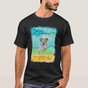 Bulldog  Birthday For Kids Teen Adult Love Dog T-Shirt