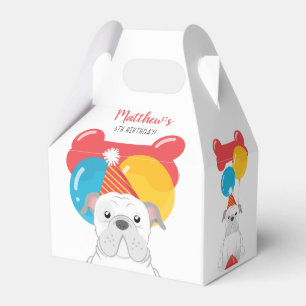 Bulldog Birthday Party Favour Box