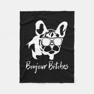 Bulldog Bonjour Es Fleece Blanket