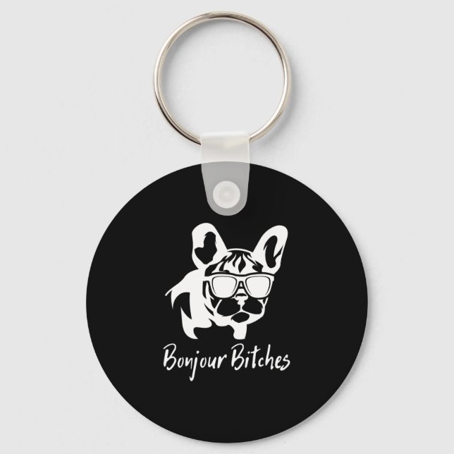 Bulldog Bonjour Es  Key Ring (Front)