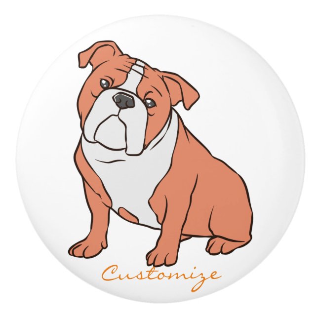 Bulldog Breed Thunder_Cove Ceramic Knob (Front)