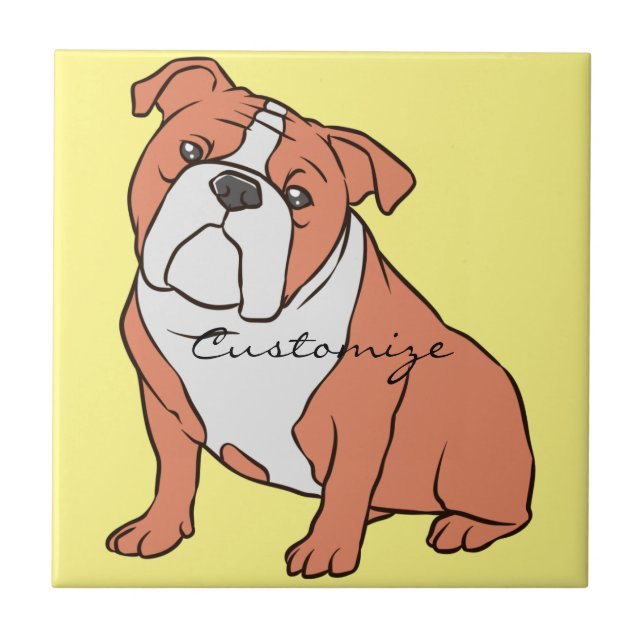 Bulldog Breed Thunder_Cove Ceramic Tile (Front)