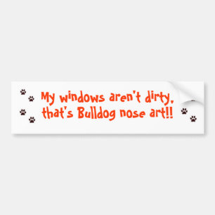 Bulldog Bumper Sticker
