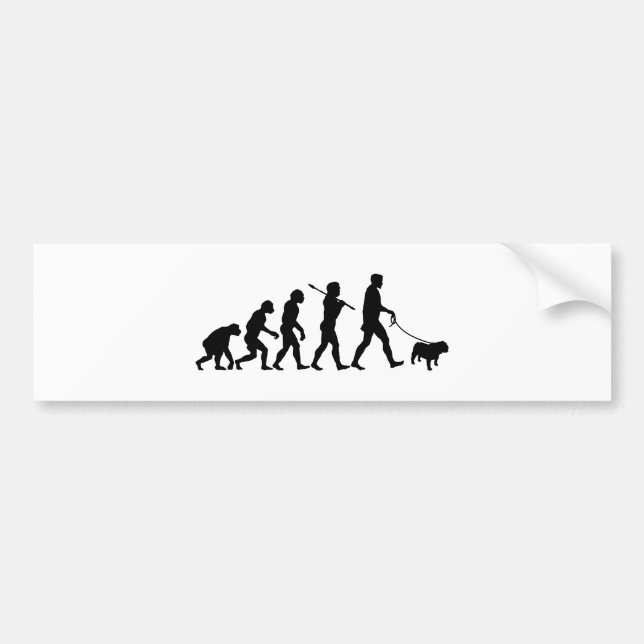 Bulldog Bumper Sticker (Front)