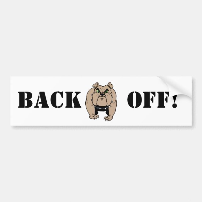 Bulldog Bumper Sticker (Front)