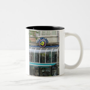 Bulldog Cafe Amsterdam Mug-Let's Get Coffee! Two-Tone Coffee Mug